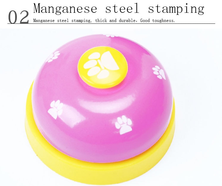 6 Color Bell Ringer Training Dog Supplies Vocal Footprints Paw Prints Cat Toys Pets Ring The Button | Fugo Best
