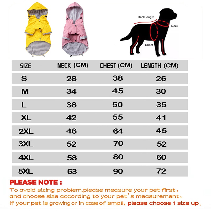 Pet Dog Coat Waterproof Jacket for Small Medium Large Dogs Cats Pet Raincoat Dog Sport Hoodies Popa Perro Pet Fashion Clothes | Fugo Best