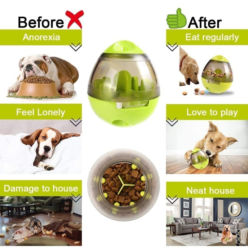 Interactive Cat Toy IQ Treat Ball Smarter Pet Toys Food Ball Food Dispenser For Cats Playing Training Balls Pet Supplies | Fugo Best