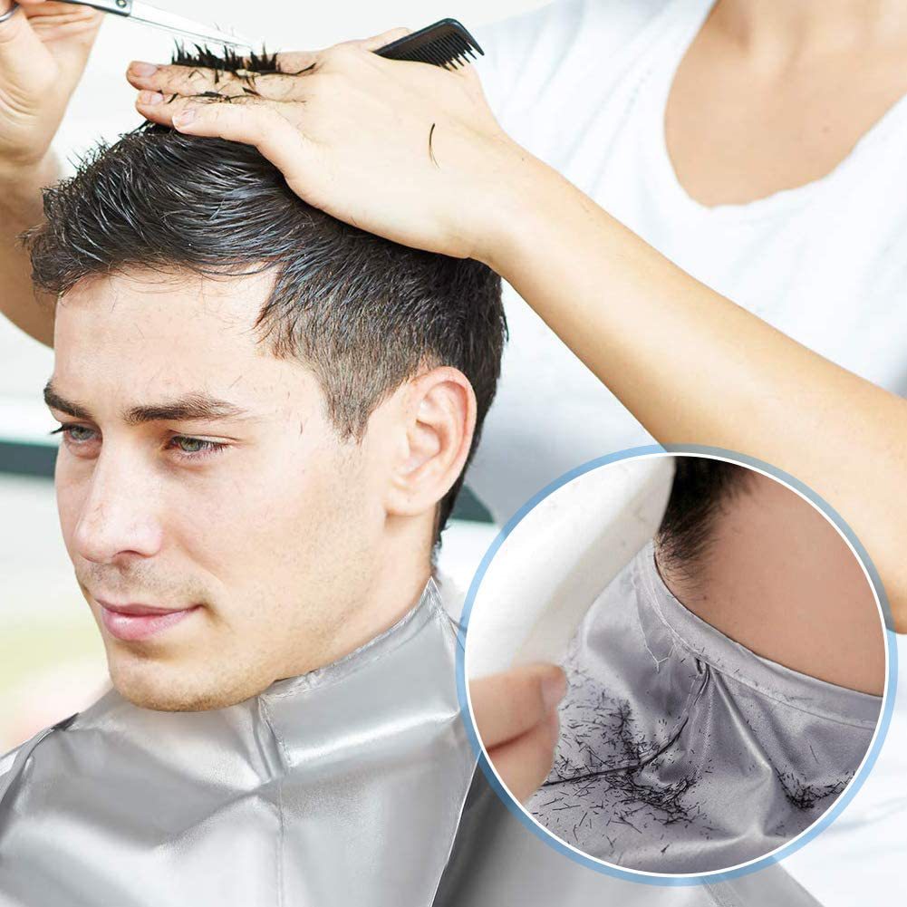60 CM Waterproof Hair Cutting Cloak Cape Salon Barber Hairdressing Cover Hair Collector Cloth Wrap Foldable Shave Apron Hair | Fugo Best