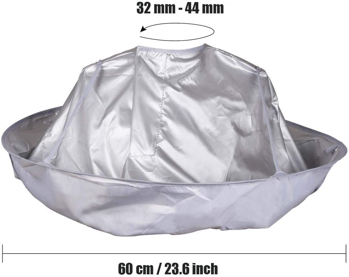 60 CM Waterproof Hair Cutting Cloak Cape Salon Barber Hairdressing Cover Hair Collector Cloth Wrap Foldable Shave Apron Hair | Fugo Best