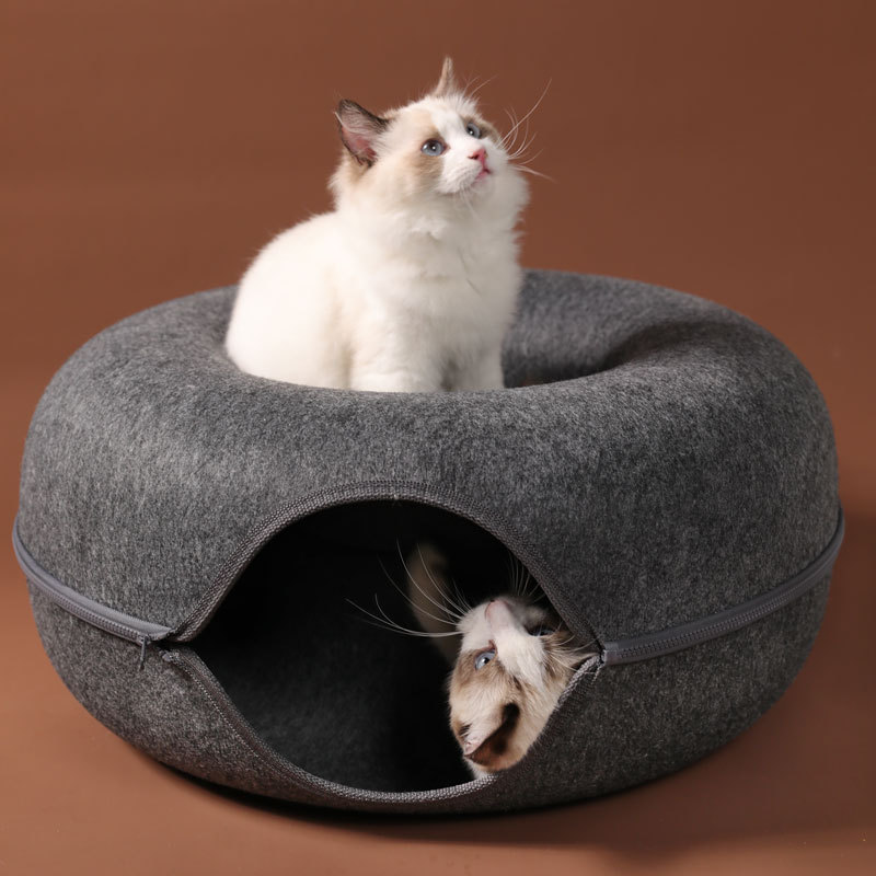 Cat Bed Pet Cat Tunnel Interactive Game Toy Cat Bed Dual-use Indoor Toy Kitten Sports Equipment Cat Training Toy Cat House | Fugo Best