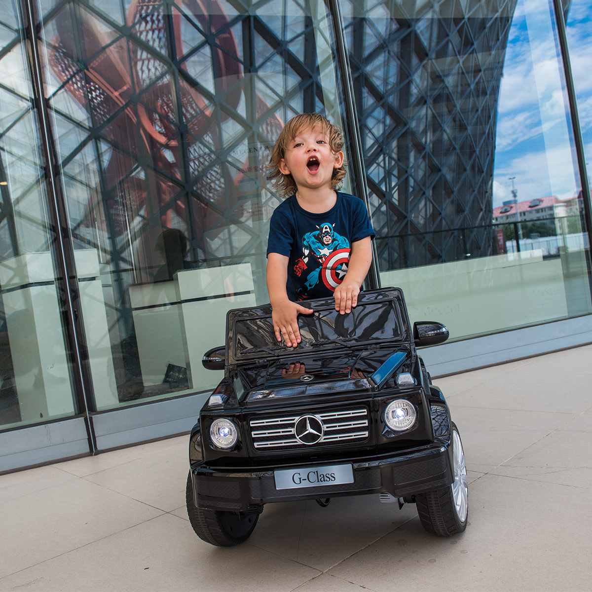 Kimbosmart Childrens Gifts Kids Ride On Car 12V Kids Electric Car For Children Ride Vehicles Baby Car 4 Wheels LED Lights Music | Fugo Best