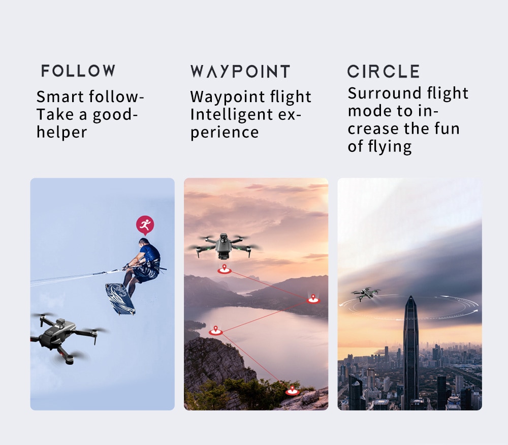 New RG101 MAX Drone 6K Professional Dual HD Camera brushless Obstacle Avoidance Altitude Hold Mode Foldable RC helicopter Toys | Fugo Best