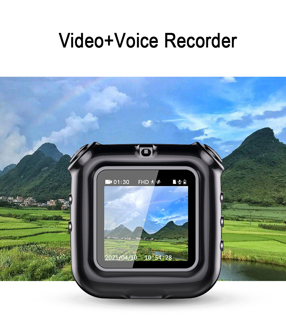 Mini Camcorder With Display Screen 1080P FHD Clip Mini Camera Video Audio Voice Recorder Small Body Cam Suport Hidden tf card | Fugo Best