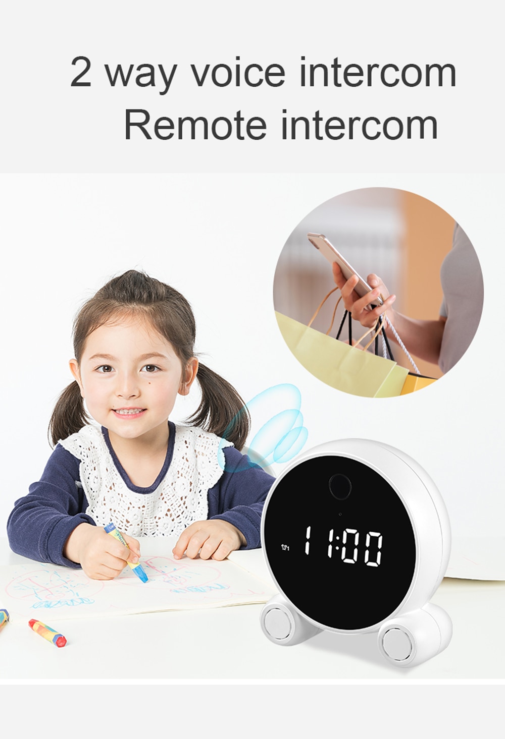 Tuya Mini Camera Surveillance HD 1080P Recorder Smart Alarm Clock Camcorder Home Security Night Vision IP Wifi Micro Cam | Fugo Best