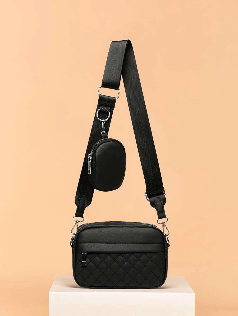 Mini Quilted Crossbody Bag With Coin Purse | Fugo Best