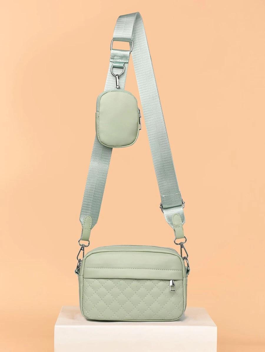 Mini Quilted Crossbody Bag With Coin Purse | Fugo Best