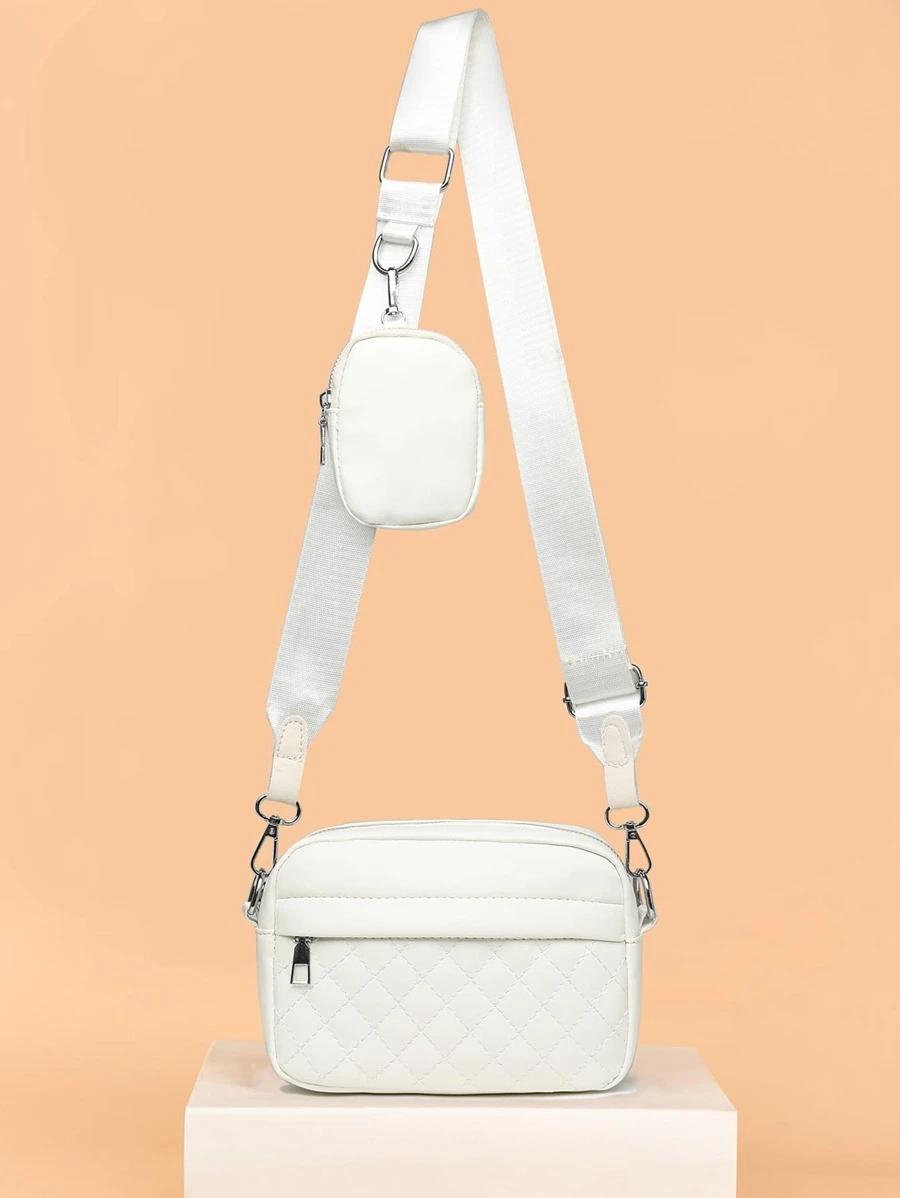 Mini Quilted Crossbody Bag With Coin Purse | Fugo Best