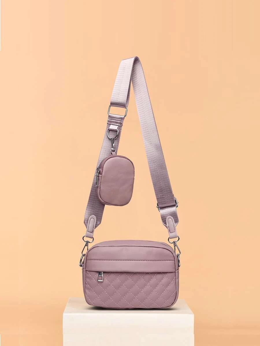 Mini Quilted Crossbody Bag With Coin Purse | Fugo Best