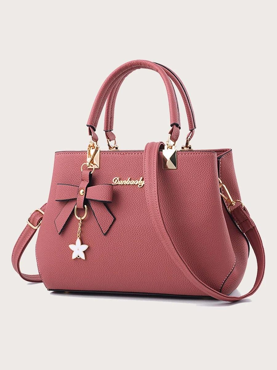 Bow Decor Top Handle Bag | Fugo Best