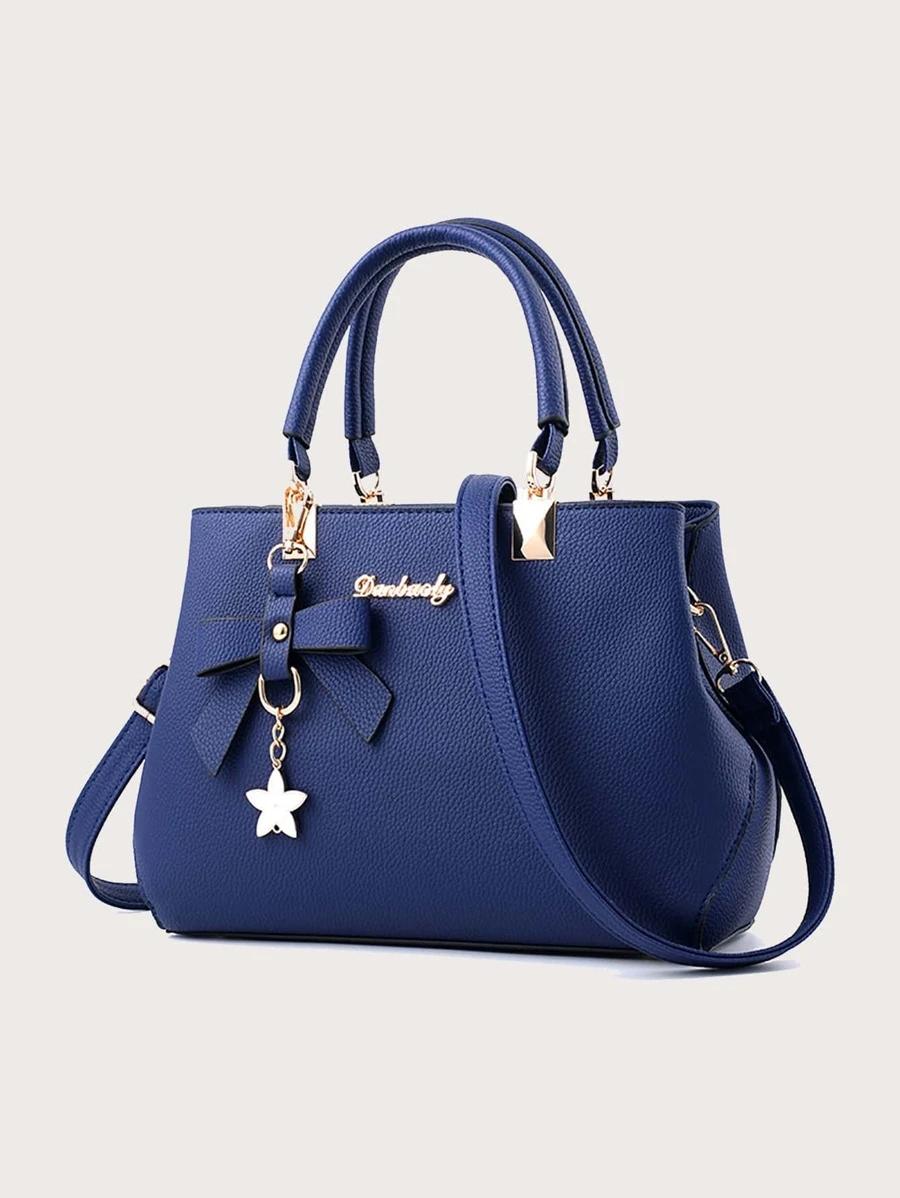 Bow Decor Top Handle Bag | Fugo Best