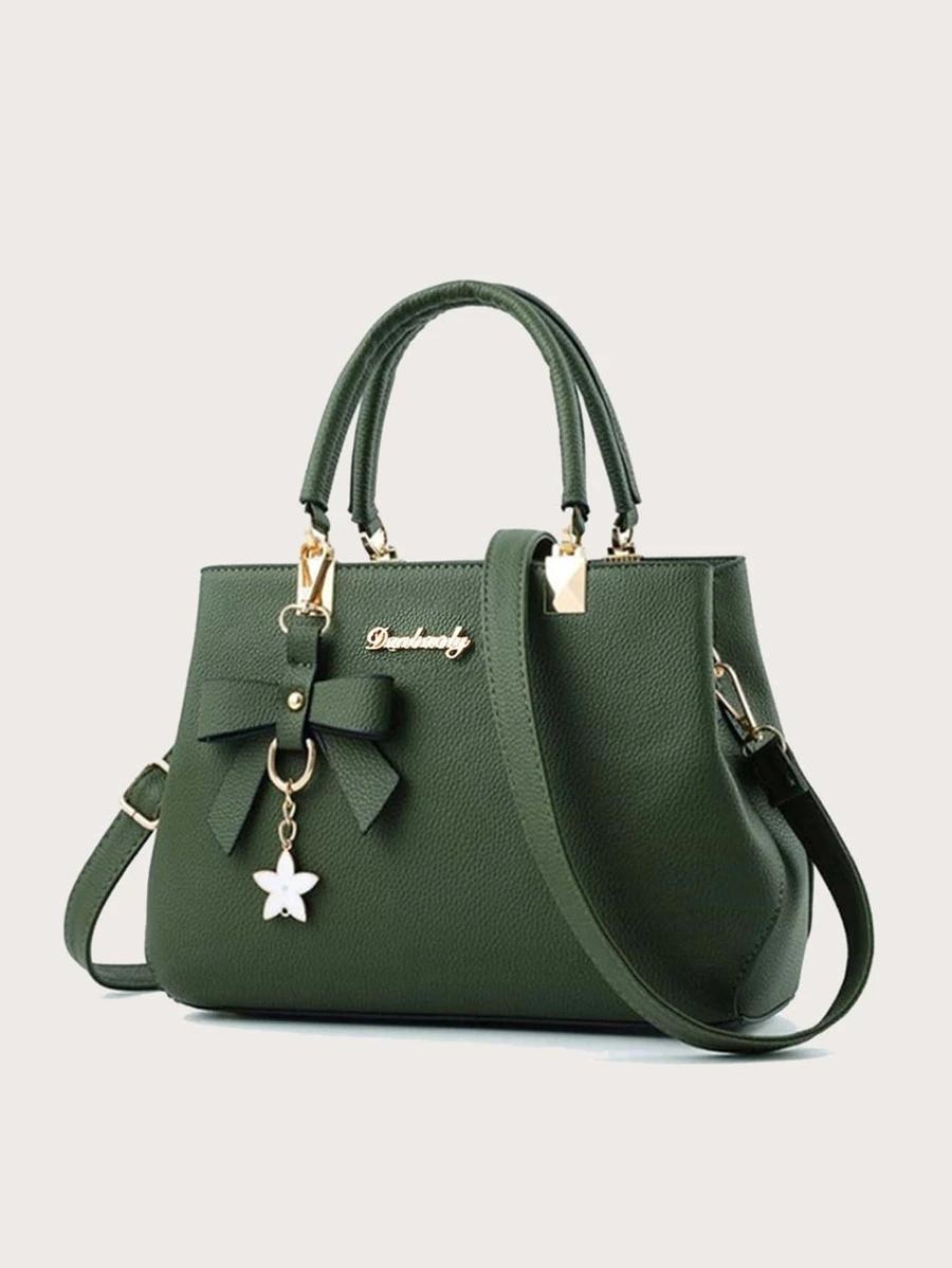 Bow Decor Top Handle Bag | Fugo Best