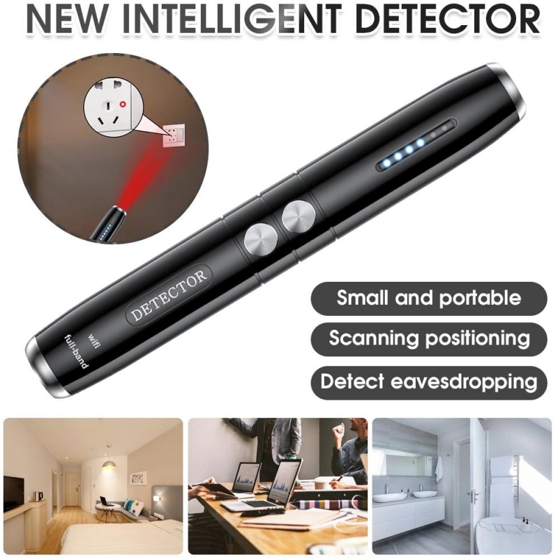Wireless RF Signal Detector Anti-spy Camera GSM Finder Wiretapping Scanner Anti Candid Camera Detector Hidden Cam Buster | Fugo Best