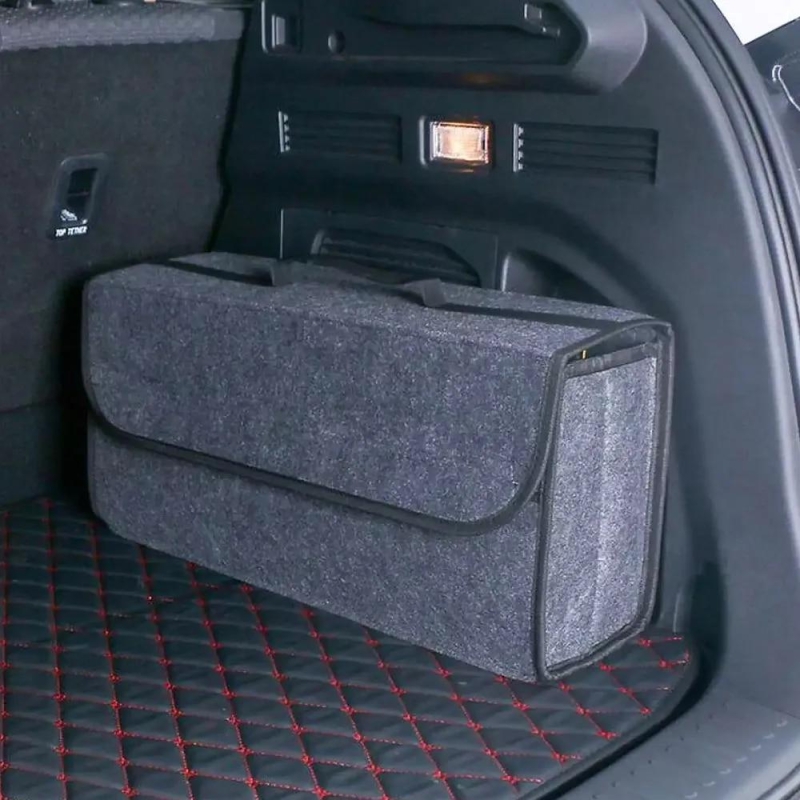 Large Anti Slip Compartment Boot Storage Organizer Tool Car Storage Bag Car Trunk Organizer Soft Felt Storage Box Accessories | Fugo Best