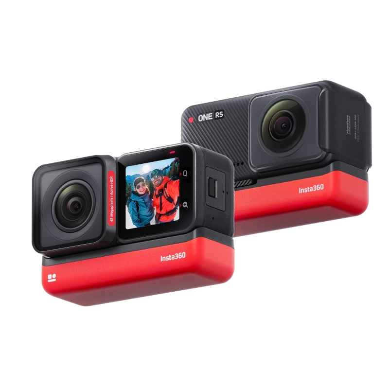 Insta360 ONE RS Waterproof 4K 60fps Action Camera & 5.7K 360 Camera with Interchangeable Lenses, Twin/ 4K Edition | Fugo Best