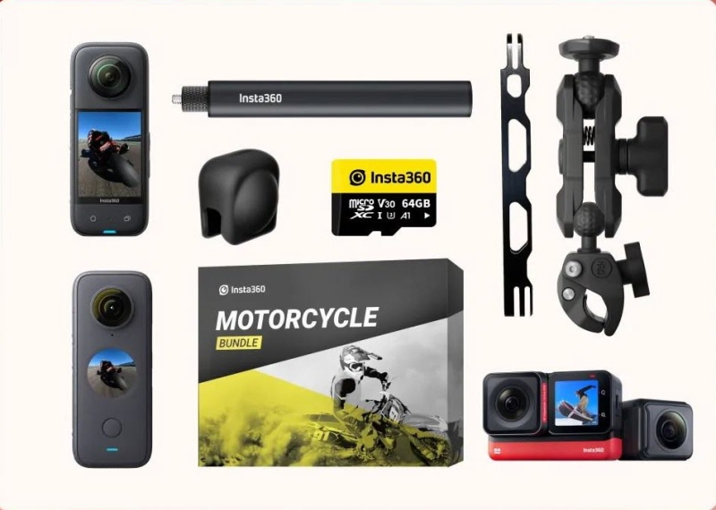 Insta360 X3 and X2 Motor Club - Motorcycle Kit and Accessories of X3/ONE X2/ONE RS Twin | Fugo Best