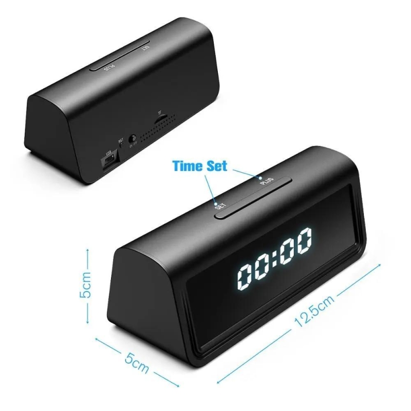 Wifi Secret Clock Mini Camera 4K HD Camera Night Vision Motion Detect Camcorder 2.4g/5g Digital Watch Remote Monitoring Camera | Fugo Best
