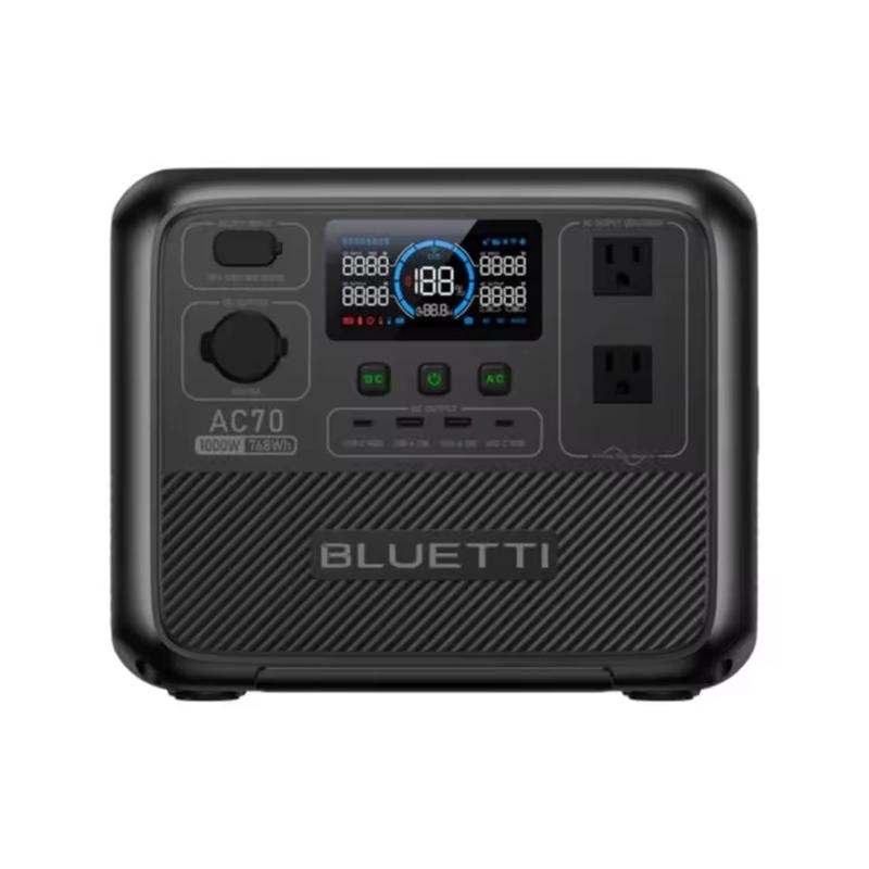 BLUETTI AC70 Portable Power Station 1000W 768Wh, Solar Generator for Road Trip, Off-grid, Power Outage | Fugo Best