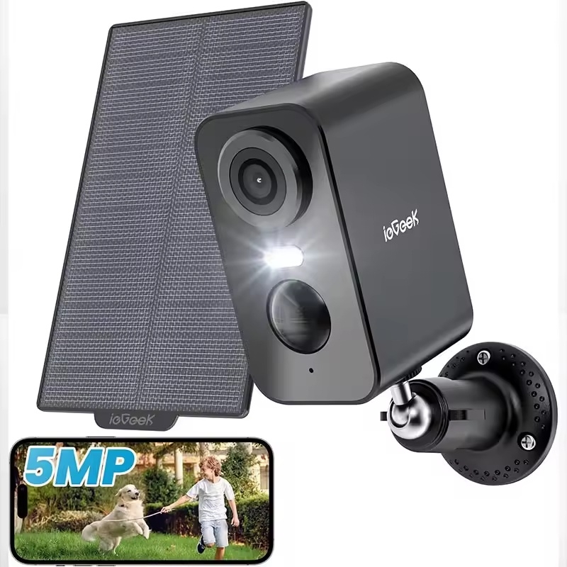 ieGeek 2K 3MP WiFiSolar Security Camera Outdoor Wireless with Color Night Vision, Camera Home Security Camera,Motion Detection | Fugo Best