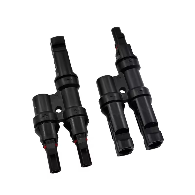 1 Pair IP67 Solar PV Connector Approved 2 to 1 T Branch Male And Female Solar 100% PP0 Parallel DIY MC2.5 4 MC6Solar Kits System | Fugo Best