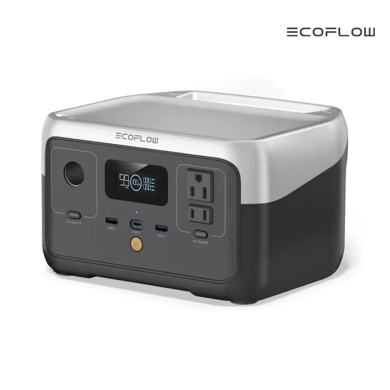 ECOFLOW Portable Power Station RIVER 2, 243Wh LiFePO4 Battery/ 1 Hour Fast Charging, 2 Up to 600W AC Outlets, Solar Generator | Fugo Best