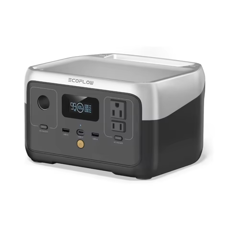 ECOFLOW RIVER 2 Portable Power Station for Cable, 256Wh LiFePO4 Battery, 1-Hour Fast Charge, Up to 600W AC Outlets | Fugo Best