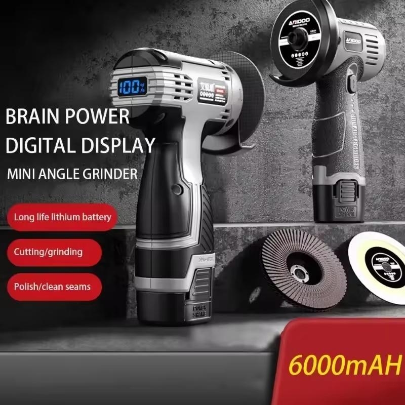 16.8V Mini Angle Grinder Portable Lithium Battery Large Capacity Polishing Grinding Cutting Machine for Household Power Tool | Fugo Best