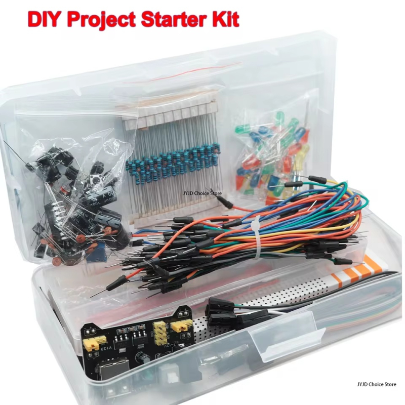 DIY Project Starter Kit For Arduino UNO R3 Kit Electronic DIY Kit Electronic Component Set With Box 830 Tie-points Breadboard | Fugo Best