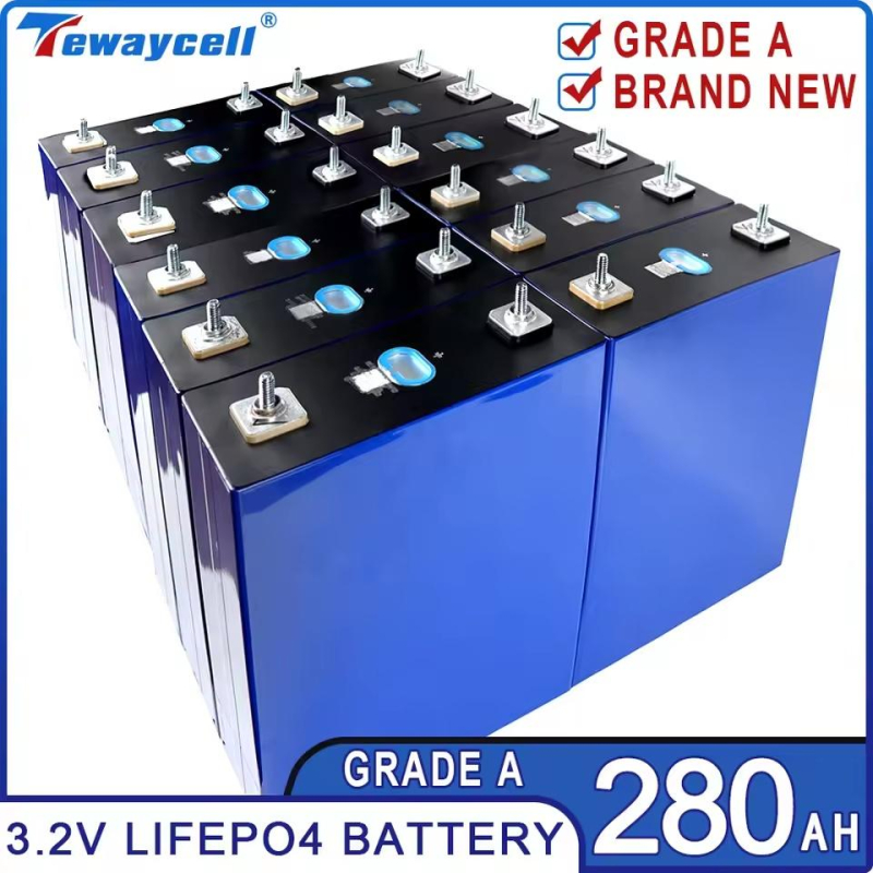  New 280Ah Lifepo4 Rechargable Battery Pack 3.2V Grade A Akku Lithium Iron Phosphate Prismatic Cells for Solar PV EU US TAX FREE | Fugo Best