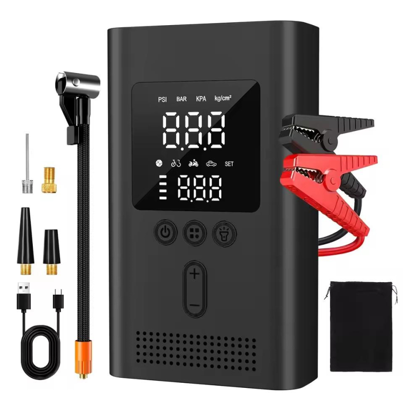 1500A Jump Starter Q9L with Air Compressor 150PSI Digital Tire Inflator Car Charger Booster Starting(9.0 Gas/6.5L Diesel) | Fugo Best