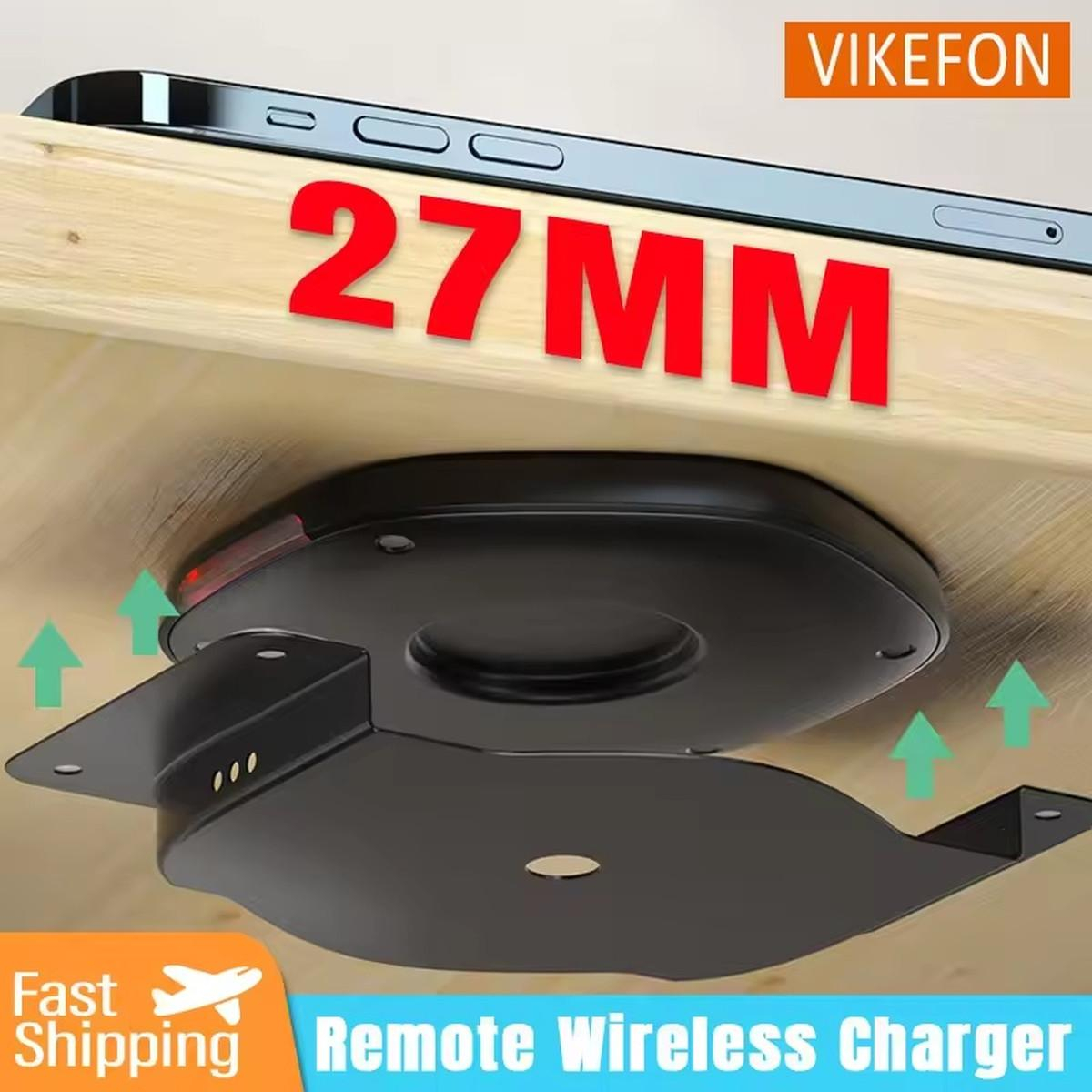 Invisible Wireless Charger 27mm Under Table Charger Furniture Fast Desk Wireless Charging Station for iPhone 15/14/13/12 Samsung | Fugo Best