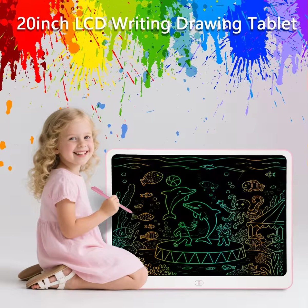 20 Inch LCD Writing Drawing Tablet, Kids Toy for Drawing, Writing, Drafting, Idea Visualization & Brainstorming | Fugo Best