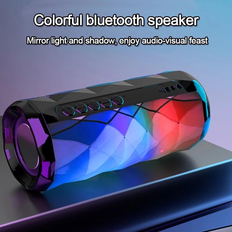 Portable bluetooth speaker tg167 bass color cool polygonal design waterproof wireless speaker, high-definition noise reduction, | Fugo Best
