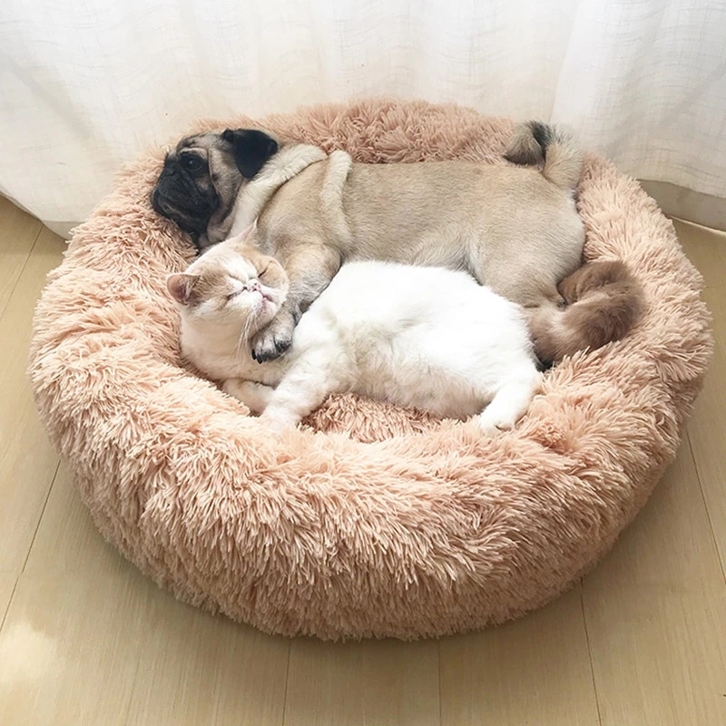 Super Soft Dog Bed Sofa Plush Cat Mat Dog Beds For Labradors Large Dogs Bed House Pet Round Cushion Best Dropshipping Wholesale | Fugo Best