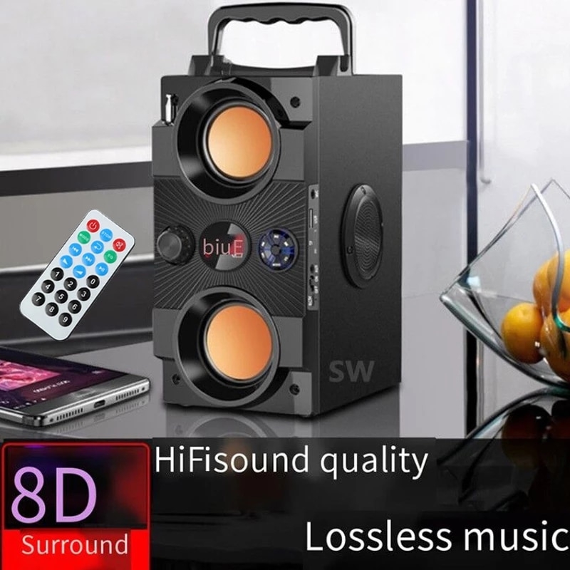 40W Big Power Portable Bluetooth Speaker Outdoor Wireless Subwoofer Boombox Column Sound Music Center Support AUX TF FM Radio | Fugo Best