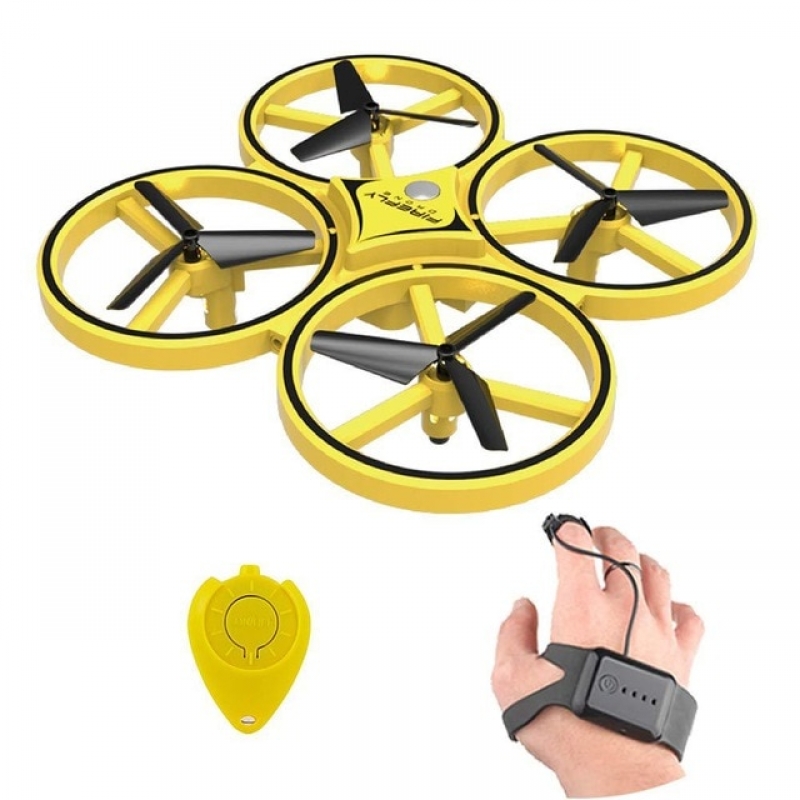 RC MODEL ZF04 RC Drone Mini Infrared Induction Hand Control Drone Altitude Hold 2 Controllers Quadcopter for Kids Toy Gift | Fugo Best