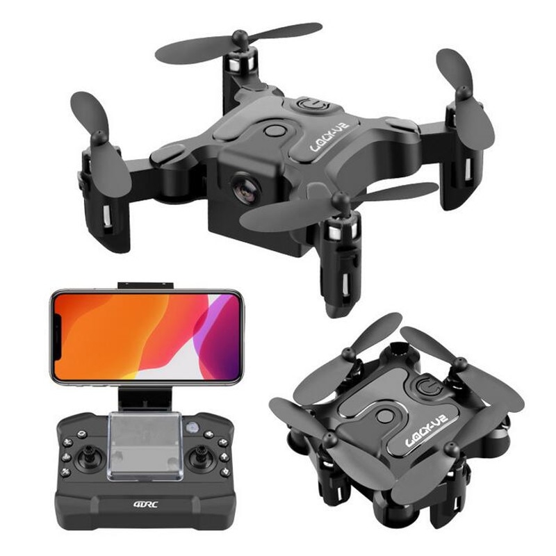 4DRC V2 Mini Dron 3 WiFi FPV with 720P HD Camera Altitude Hold Mode Foldable Mini Pocket RC Drone Quadcopter Helicopter Gift RTF | Fugo Best