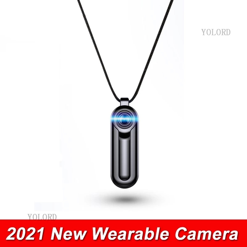 2021 New HD 1080P Wearable Necklace Pandent Mini Nanny Camera Cam Audio Voice Video Recorder Sport DV DVR Clip Body Camcorder | Fugo Best