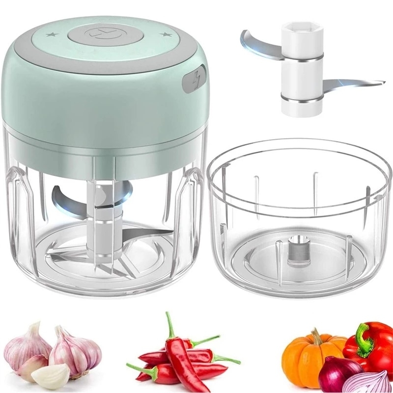 100/250ml Electric Garlic Masher Sturdy Meat Crusher Meat Grinder Durable Mini Crusher Chopper USB Charging For Gingde Chill | Fugo Best