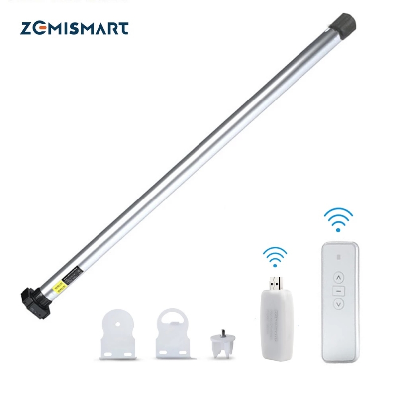 Electric Motorized Rechargable Motor with RF IR Universal Controller for 17 25 28mm Tube Tuya WiFi Roller Shade Blind | Fugo Best