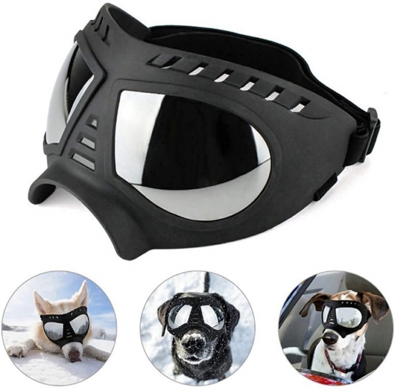 Dog Glasses - Medium and Large Dog Pet Sunglasses Windproof and Snowproof Pet Glasses for Outdoor Driving and Riding Pet Goggles | Fugo Best
