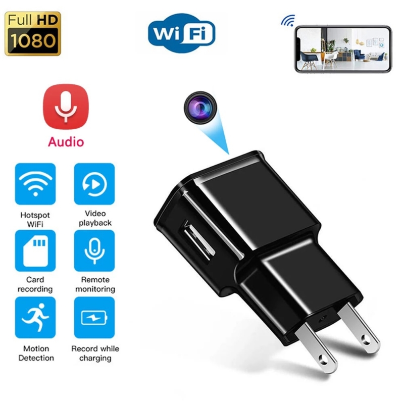 Surveillance 1080P Wifi Plug Mini Cameras USB Audio Micro Camcorders Wireless Video Recorder Night Vision Security Cam Hidden TF | Fugo Best