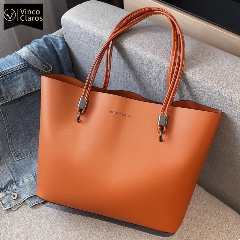 Women Fashion Totes Large Shoulder Bag Womens Quality Luxury Brand Pu Leather Big Bag Designer Bags for Women 2021 sac a main | Fugo Best