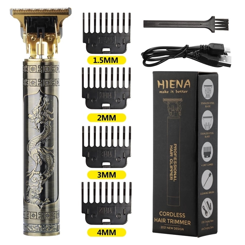 Hot Sale Vintage T9 Electric Cordless Hair Cutting Machine Professional Hair Barber Trimmer For Men Clipper Shaver Beard Lighter | Fugo Best