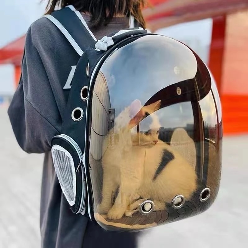 cat bag Cat Carrier Bag Outdoor Pet Shoulder bag Carriers Backpack Breathable Portable Travel Transparent Bag For Small Dogs Cat | Fugo Best