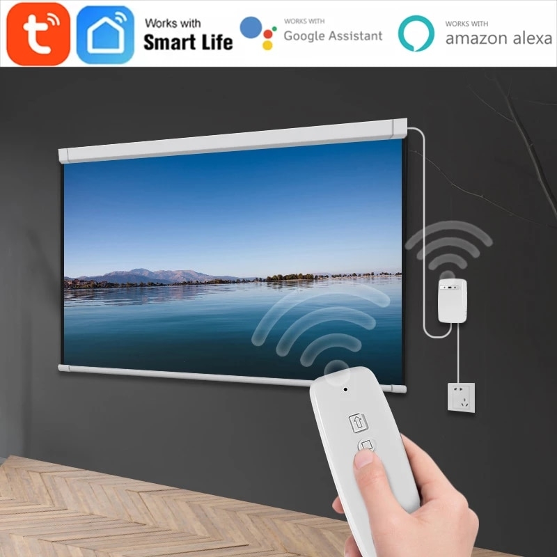 Tuya Smart Life WiFi Roller Shutter Curtain Blind Switch for Electric Projection Screen Remote Controller for Google Home Aelxa | Fugo Best