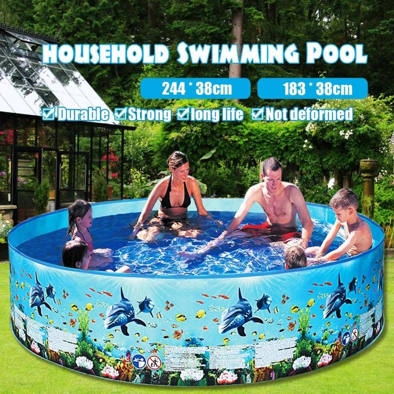 122/152/183/244cm Framed Pool Swimming Pool Large Pools for Country House No Inflatable Family Paddling Pools For Adults Kids | Fugo Best