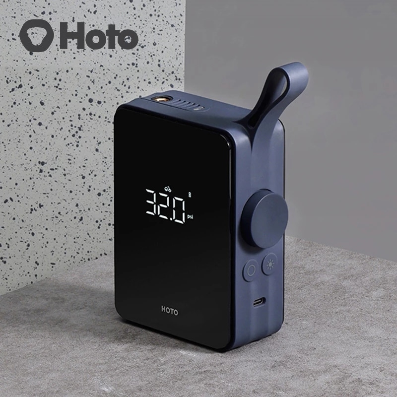 HOTO Smart Portable Air Compressor Electric Wireless LED Tyres Inflatable Air Pump Rechargeable Inflator For Car Bike Tyres | Fugo Best