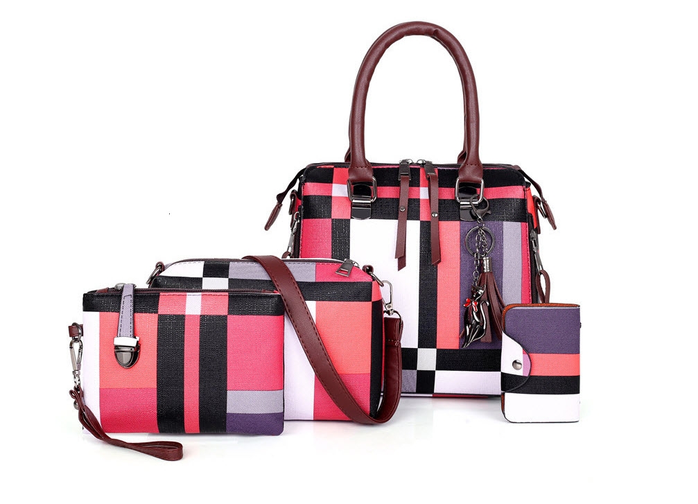 Designer handbags high quality Luxury Handbags Composite Bag Set Brand Plaid Tassel Women Bags Handbags Composite Bag | Fugo Best